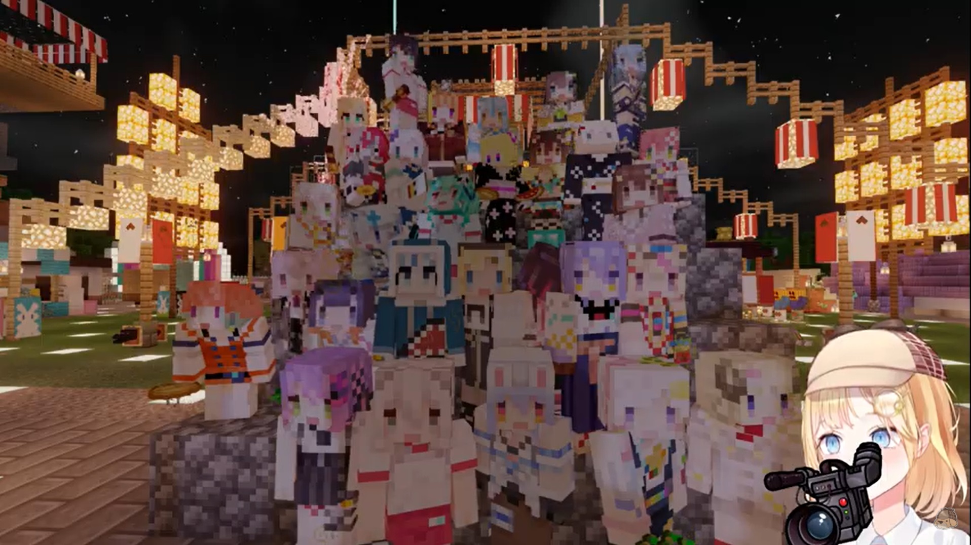 うさ健夏祭り マイクラ ワトちゃまの色合いキレイだな ホロ速